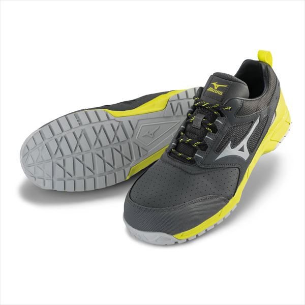 オールマイティAS 15L(静電気帯電防止タイプ) ダークグレー×グレー×イエロー 27.5