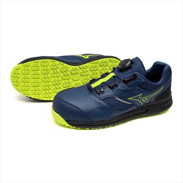 オールマイティLSⅡ 51L WIDE BOA ネイビー×ライムイエロー 24.5