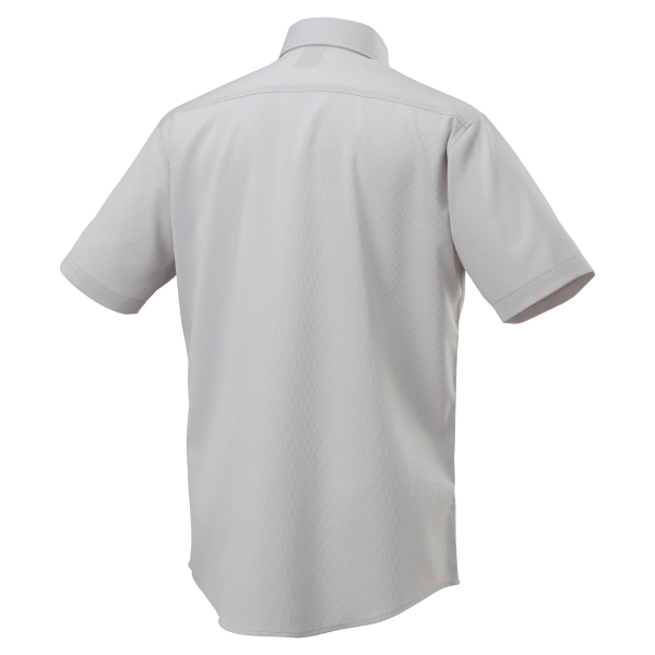 布帛ワークシャツ(半袖) ライトグレー XS