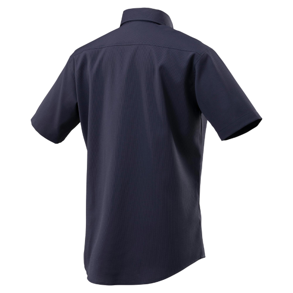 布帛ワークシャツ(半袖) ネイビー XS