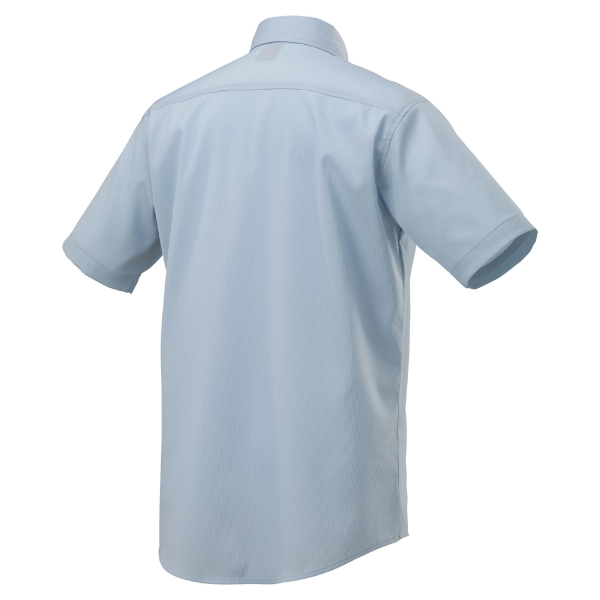 布帛ワークシャツ(半袖) サックス XL