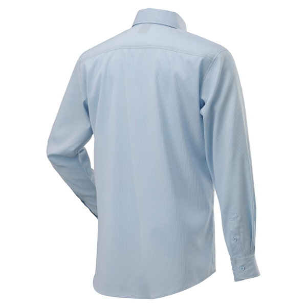 布帛ワークシャツ(長袖) サックス 3XL-8