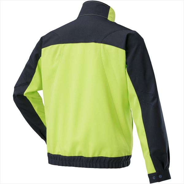 ワークジャケット(通年向け) ネイビー×ライムグリーン 4XL-8