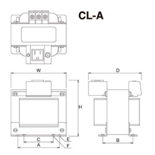 コンセント付きトランス CL21-3A