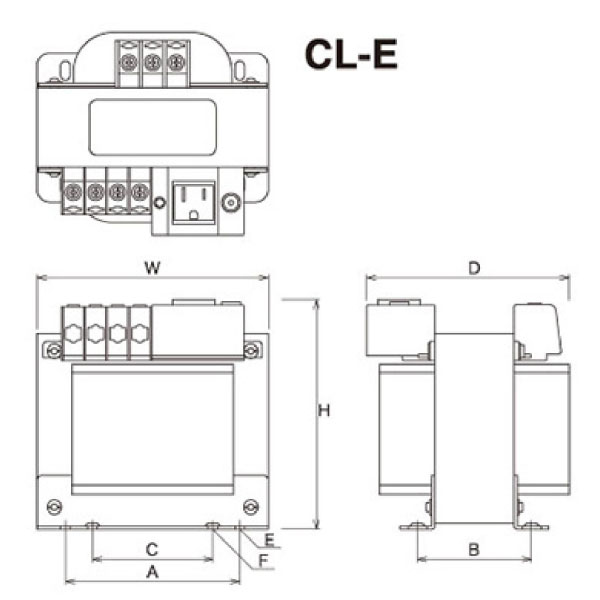 コンセント付きトランス CL21-300E
