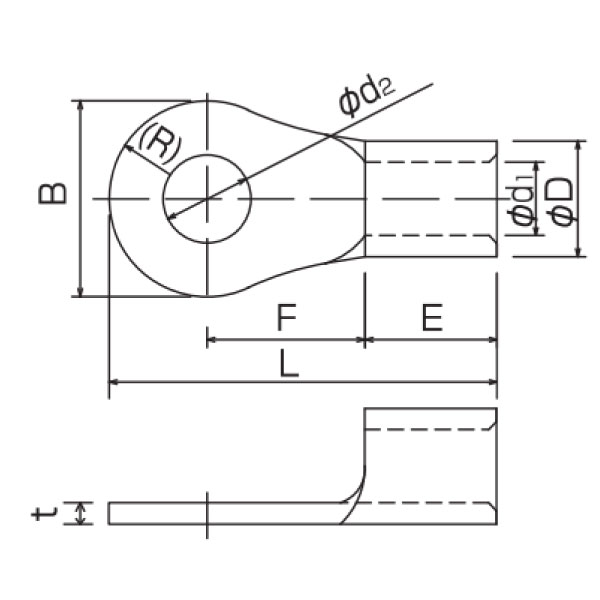NHR2-4 ニッケル端子(NHR型耐熱端子) 100個入