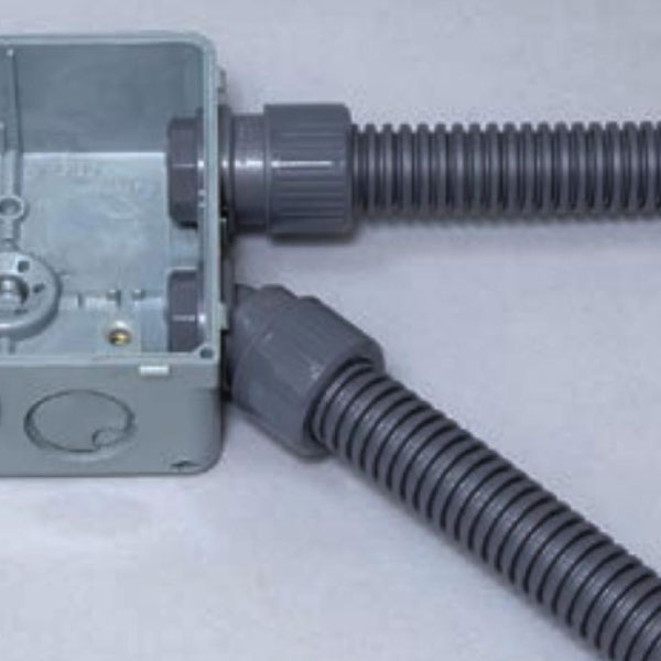 PFS-16MHR プラフレキ コネクタ45 (45°タイプ) グレー 10個入