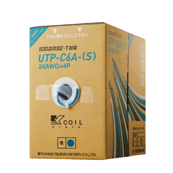 Cat6A(S) UTP-C6A-(S) 24AWG X 4P 白 200m巻