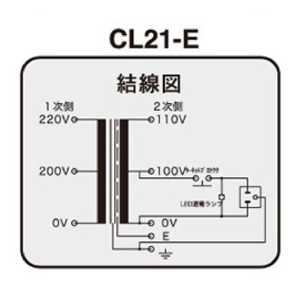 コンセント付きトランス CL21-300E