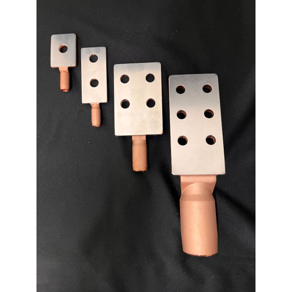 圧縮端子400SQ 2つ穴 導体円圧線用 接触面スズメッキ C2-SB400P