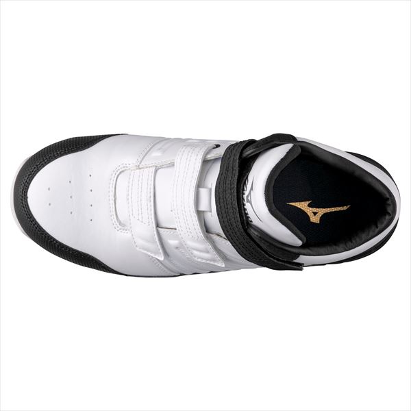 オールマイティ SSⅡ 21H 強靭ハイカット ホワイト×シルバー×ブラック 25.5