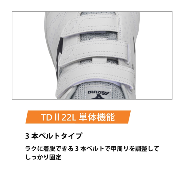 オールマイティ TD II 22L ベルト ホワイト×ネイビー 24.5
