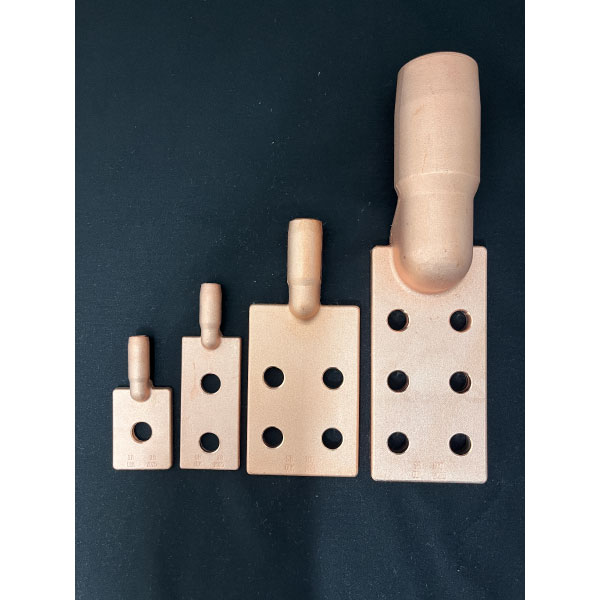 圧縮端子400SQ 2つ穴 導体円圧線用 接触面スズメッキ C2-SB400P