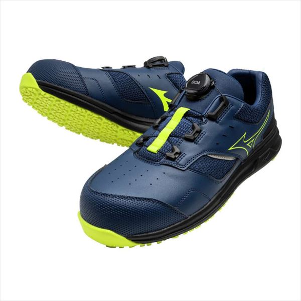 オールマイティLSⅡ 51L WIDE BOA ネイビー×ライムイエロー 24.5