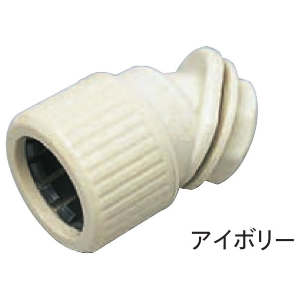 PFS-16MHR-I プラフレキ コネクタ45 (45°タイプ) アイボリー 10個入
