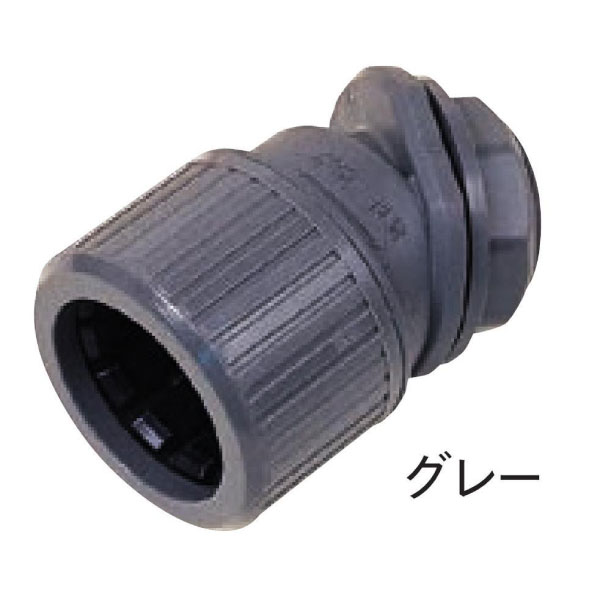 PFS-28MKR プラフレキ 曲りコネクタ (30°タイプ) グレー 10個入
