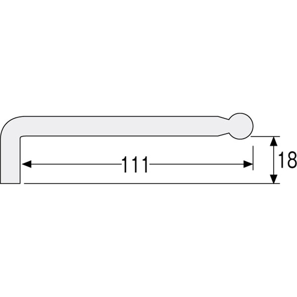 W-110-2.5 ボールポイントレンチ