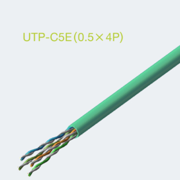 Cat5e UTP-C5E 0.5mm X 4P パステルグリーン 300m巻