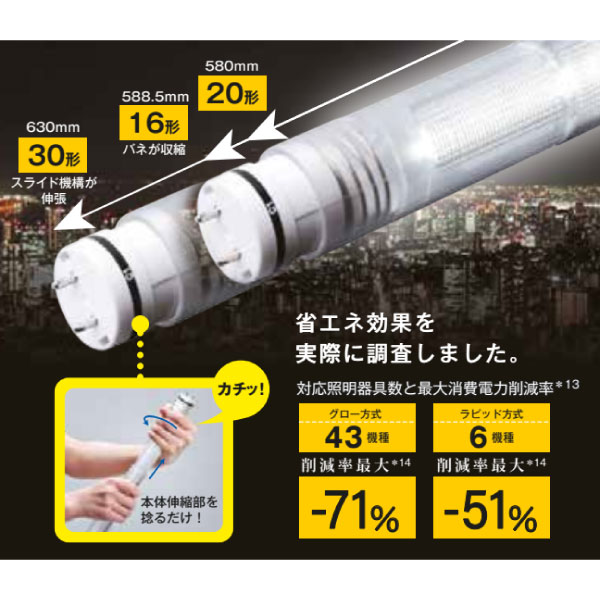 配線工事不要 16/20/30形 直管LEDライト LS600EX-C1-N 昼白色