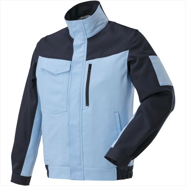 ワークジャケット(通年向け) ネイビー×サックス 4XL-8