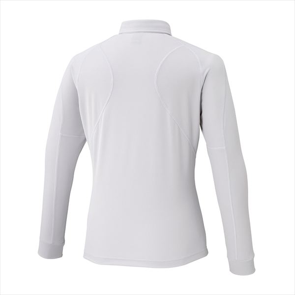 ワークボタンダウンポロシャツ 長袖 F2JAC111 ベイパーシルバー M