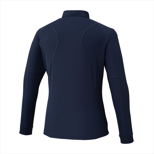 ワークボタンダウンポロシャツ 長袖 F2JAC111 ネイビー L