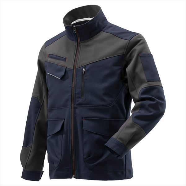 ワークジャケット 通年 F2JE1194 ネイビー×チャコール 3XL-8