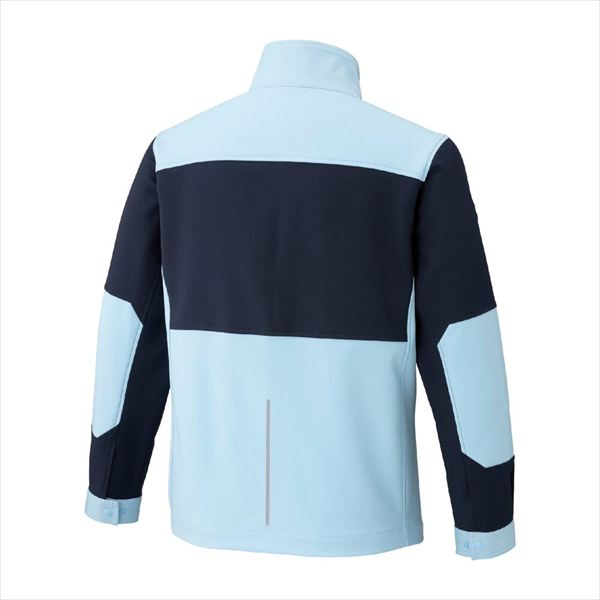 ワークジャケット 通年 F2JE1194 サックス×ネイビー S