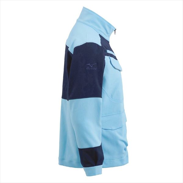 ワークジャケット 通年 F2JE1194 サックス×ネイビー S