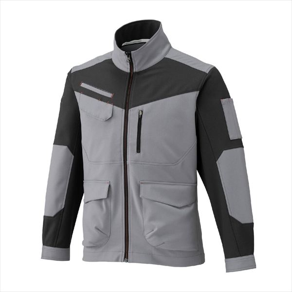 ワークジャケット 通年 F2JE1194 グレー×チャコール XL