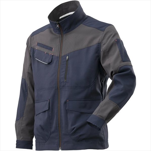 ワークジャケット 春夏 F2JE2194 ネイビー×チャコール XL