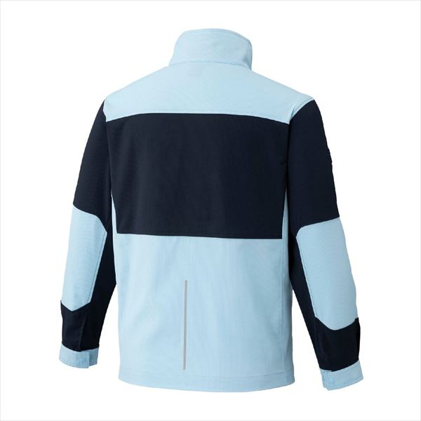 ワークジャケット 春夏 F2JE2194 サックス×ネイビー XL
