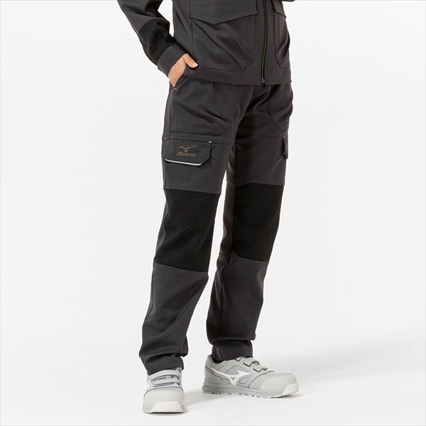 ワークパンツ 通年 F2JF1194 チャコール×ブラック XL
