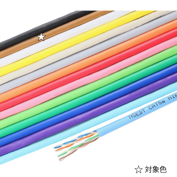 Cat.5e U/UTP 0.5-4P NSEDT 茶 300m巻