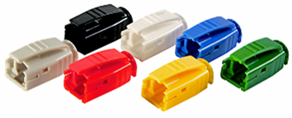 STX RJ45プラグ用 ケーブルブーツ 黒 φ7.3