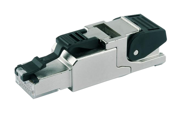 MFP8 RJ45シールドプラグ ツールフリータイプ（T568 A）AWG26-24/1 AWG27-24/7 AWG26/19