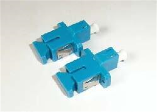 SC/LC シンプレックス変換アダプタ フランジあり バネあり 青(セラミックスリ－ブ)