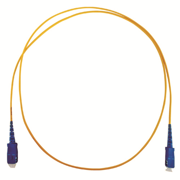 両端SCコネクタ付シンプレックスパッチコード SM9/125 黄 L=3m