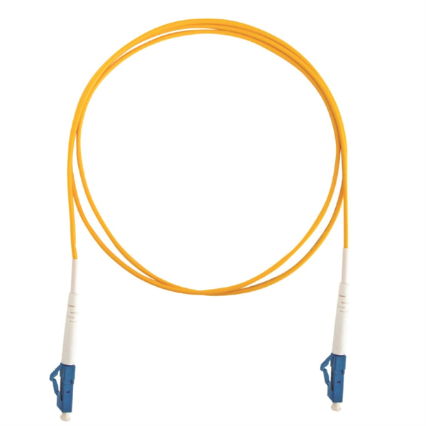 両端LCコネクタ付シンプレックスパッチコード SM9/125 黄 L=5m