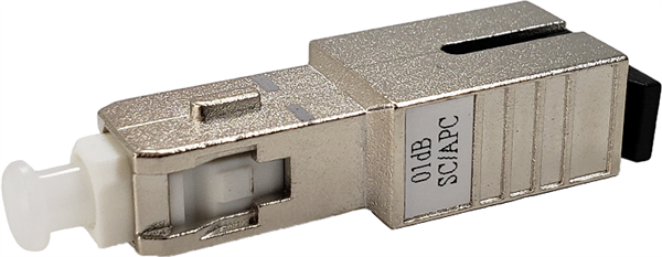 SC型光アッテネータ シングルモード（APC研磨）6dB