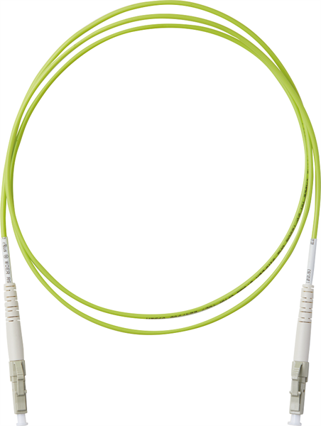 両端LCコネクタ付シンプレックスパッチコード OM2 若草 L=5m