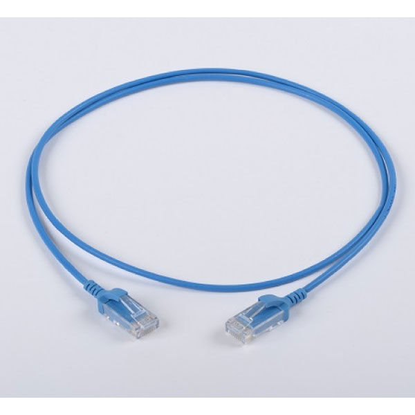 Cat.6 U/UTP 30AWG X 4P ミニパッチコード LSZH 0.5m 灰 [在庫限り]