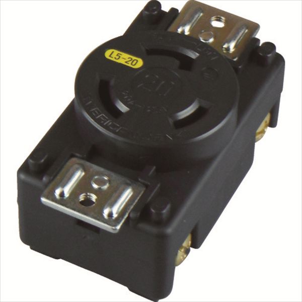 アメリカン電機　引掛形　パネル用コンセント　接地２Ｐ　２０Ａ　１２５Ｖ TRUSCO