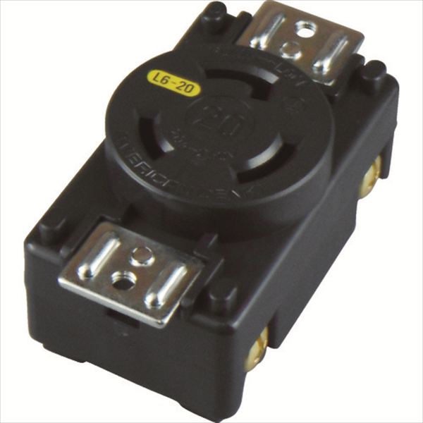 アメリカン電機　引掛形　パネル用コンセント　接地２Ｐ２０Ａ２５０Ｖ TRUSCO