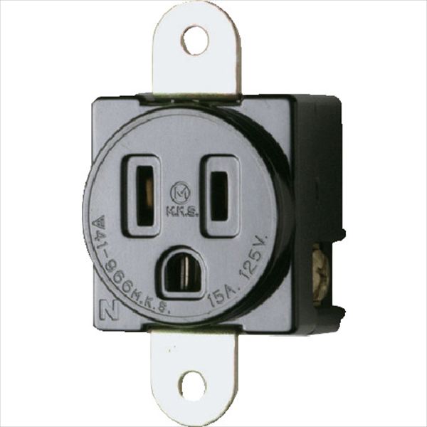 明工　接地埋込コンセント　　Ｐ：５４　φ４．５　機器用１５Ａ　１２５Ｖ TRUSCO