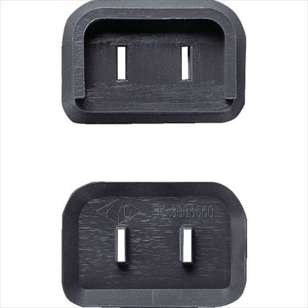 ＴＲＵＳＣＯ　プラグ安全カバー２Ｐスイングプラグ用　５０Ｐ入　ブラック TRUSCO