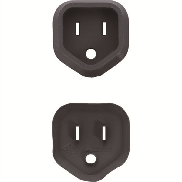 ＴＲＵＳＣＯ　プラグ安全カバー３Ｐ用　５０Ｐ入　ブラック TRUSCO