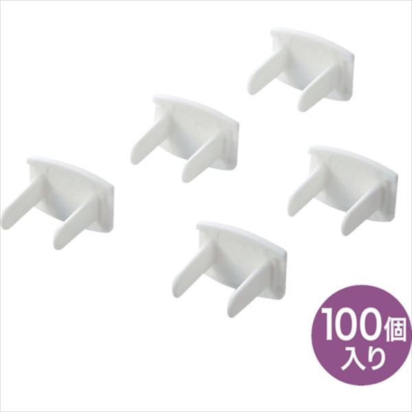 ＳＡＮＷＡ　電源タップ用コンセントキャップ　ホワイト　２０×１６．８×１４ｍｍ　１００個入 TRUSCO