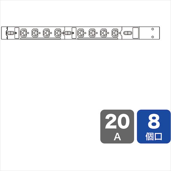 ＳＡＮＷＡ　１９インチサーバーラック用コンセント　２００Ｖ（２０Ａ） TRUSCO