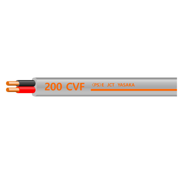 CVF 2C X 2.0mm 200V用(黒･赤) 100m巻